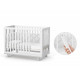 Baby crib Veres Sonya LD1 Manhattan on legs White-Grey