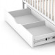 Baby crib for newborn Veres Sonya LD6 White with pendulum and drawer