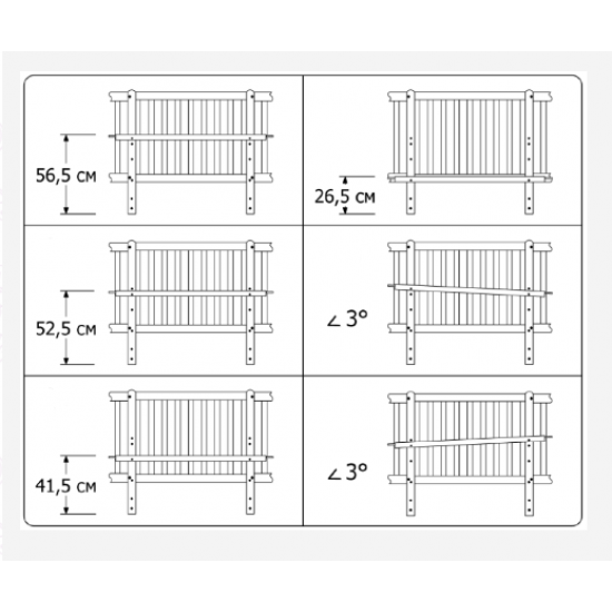 Baby crib Veres Sonya Monaco LD5 White