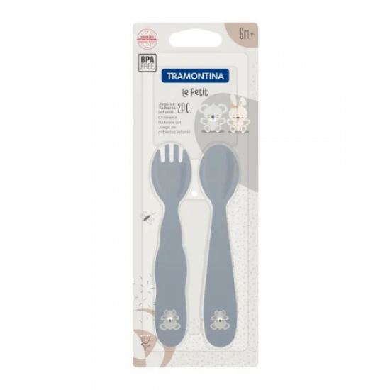 Set of children's cutlery Tramontina Baby Le Petit gray 23797/602 - 2pr