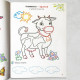 Coloring pages and activities. Favorite animals. 100 stickers