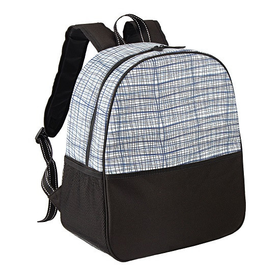 Isothermal backpack bag TE-3025, 25 l, white stripe print