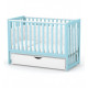 Baby crib Veres Sonya LD13 Turquoise pendulum with drawer