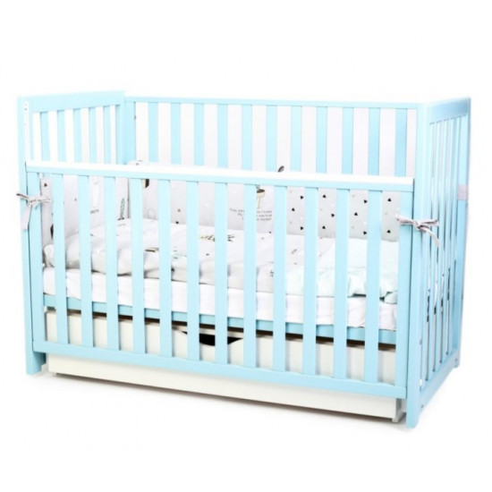 Baby crib Veres Sonya LD13 Turquoise pendulum with drawer