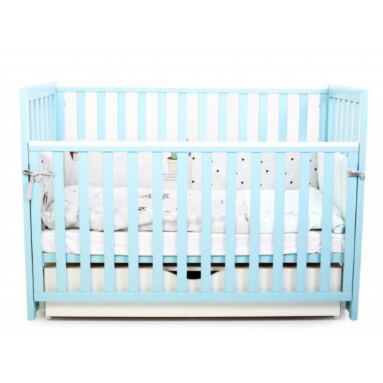 Baby crib Veres Sonya LD13 Turquoise pendulum with drawer