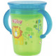 Cup 360 sippy cup Nuby with handles and lid green 240 ml (NV0414001grn)