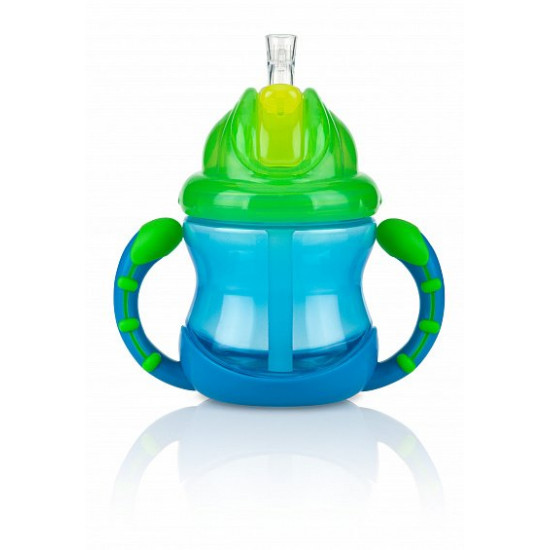 Nuby Sippy Cup with Integrated Valve 240ml Blue (NV0404002blu)