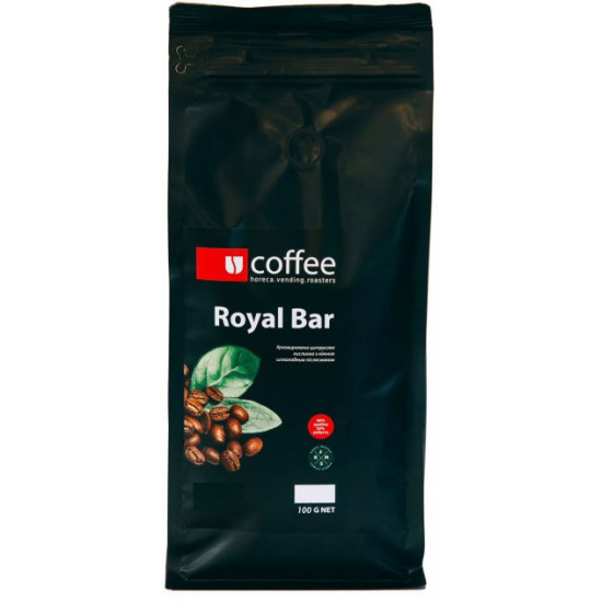  Кофе зерновой Ucoffee - Royal Bar 80% Арабика 20% Робуста 100 г К545/12