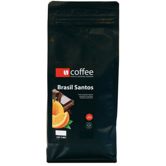  Кофе зерновой Ucoffee - Brasil Santos 100% Арабика 100 г К545