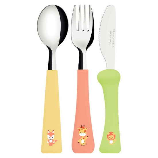 Children's cutlery set Tramontina Baby Friends, 3 pieces 23797/906