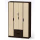 Hallway-wardrobe Kompanit Lyubov wenge dark + light