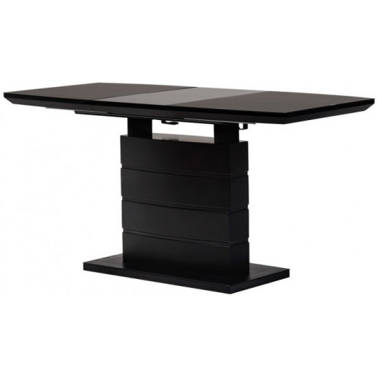 Dining table Vetro Mebel TMM-50-2 Matte black (TMM-50-2-matte-black)