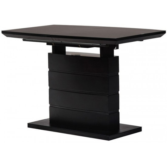 Dining table Vetro Mebel TMM-50-2 Matte black (TMM-50-2-matte-black)