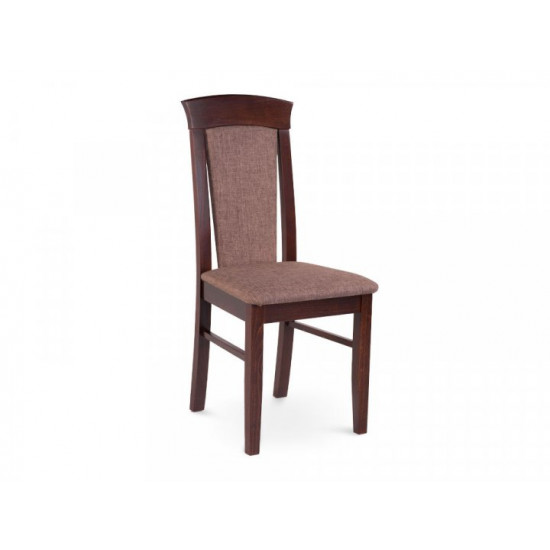 Wooden chair with soft seat and back ZHUR-4 (dark walnut)