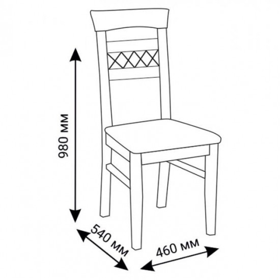 Wooden chair with soft seat ZHUR-9 (white)