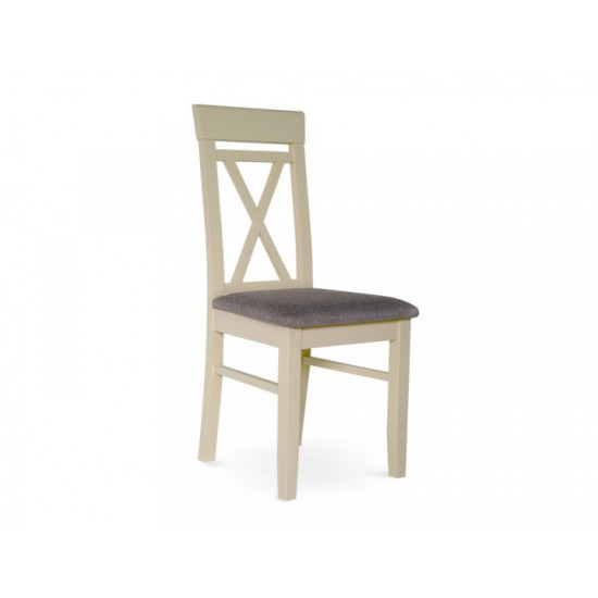 Wooden chair with soft seat ZHUR-18 (vanilla)