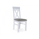 Wooden chair with soft seat ZHUR-18 (white)