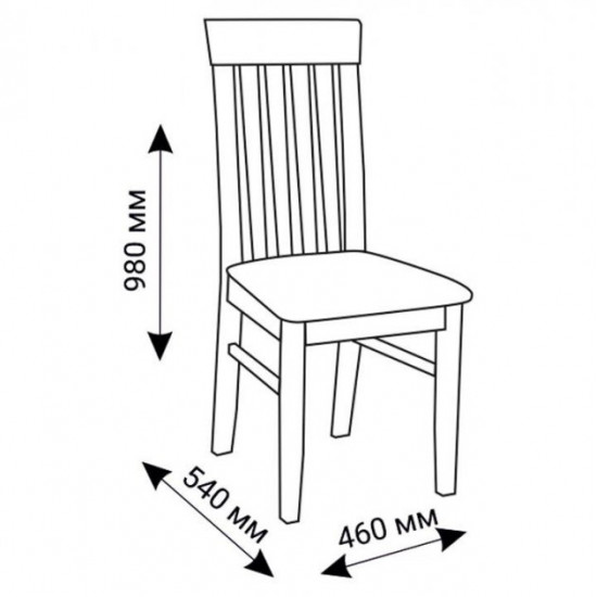  Стул деревянный с мягким сиденьем ЖУР-17