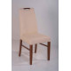 Wooden chair with soft seat and backrest RUBIN