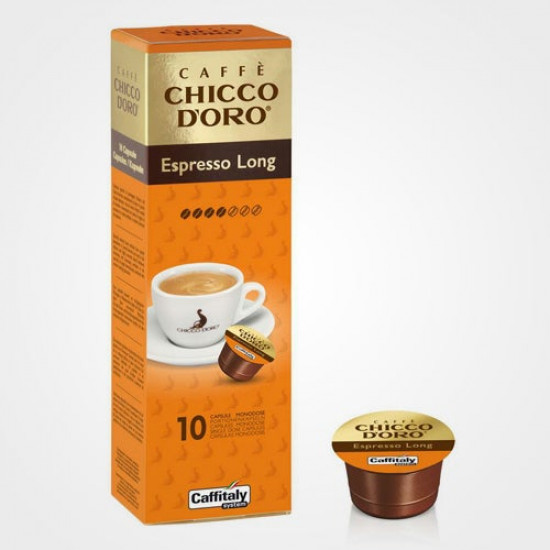  Кофе в капсулах Chicco Espresso Long, 10 капсул Caffitaly