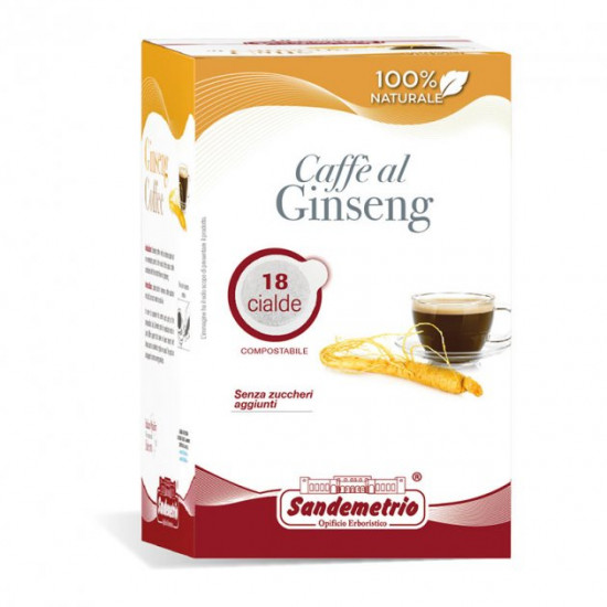  Кофе в чалдах Sandemetrio Caffè Al Ginseng, 18 шт.