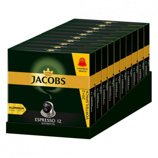  Кофе Jacobs Espresso 12 Ristretto, 200 капсул Nespresso