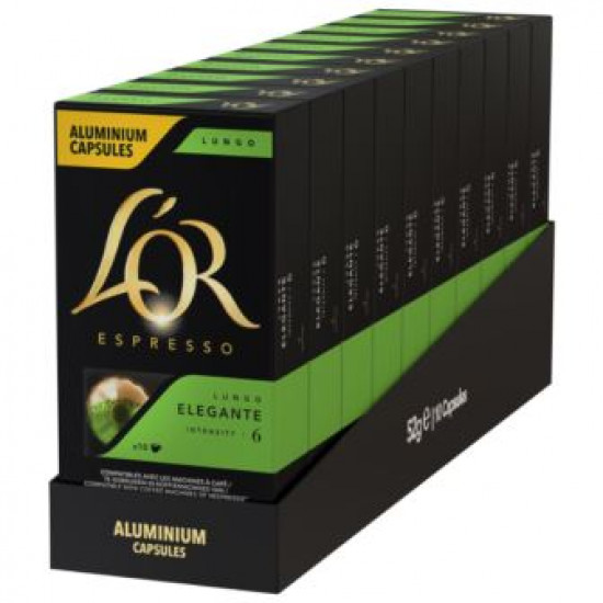  Кофе L'OR Lungo Elegante, 100 капсул Nespresso