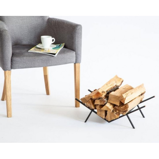 Stylish stand for firewood. Art Republic