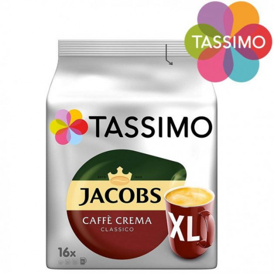  Кофе в капсулах Tassimo Jacobs Caffe Crema Classico XL