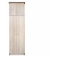 Two-door wardrobe (900) (1 shelf + rod) MAXI-FURNITURE Milky oak (11236)