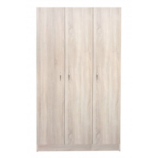 Three-door wardrobe (1100) (without mezzanine) MAXI-FURNITURE Milky oak (11279)