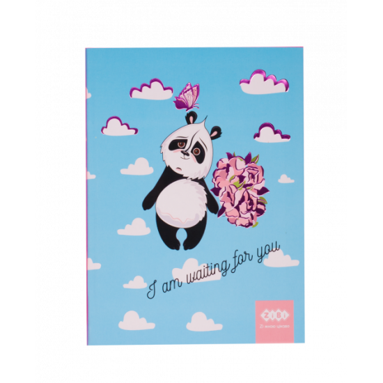 Notepad ZiBi KIDS Line SWEET Panda A5 blue