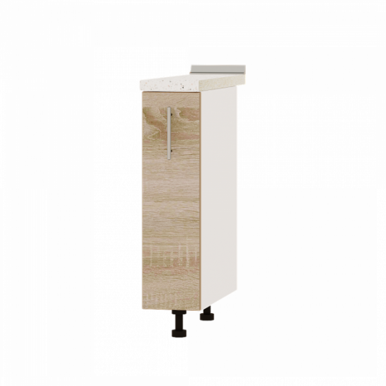 Kitchen Optima module Bottom with cargo H81-200 Sonoma Oak - White 20x47x82 cm