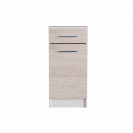 Kitchen module Eco Bottom drawer 400 with tabletop Ash Shimo Light 40x46x85 cm