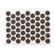 Weiss plug for confirmata self-adhesive d=14 woodline mocha (50 pcs)