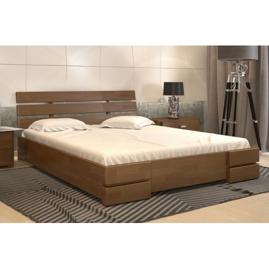 Double bed 140x200 Dali Lux Arbor Drev beech wood Walnut