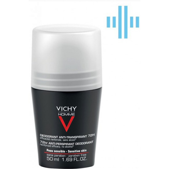  Дезодорант шариковый Vichy Deo Anti-Transpirant 72H для мужчин 50 мл (3337871320362)