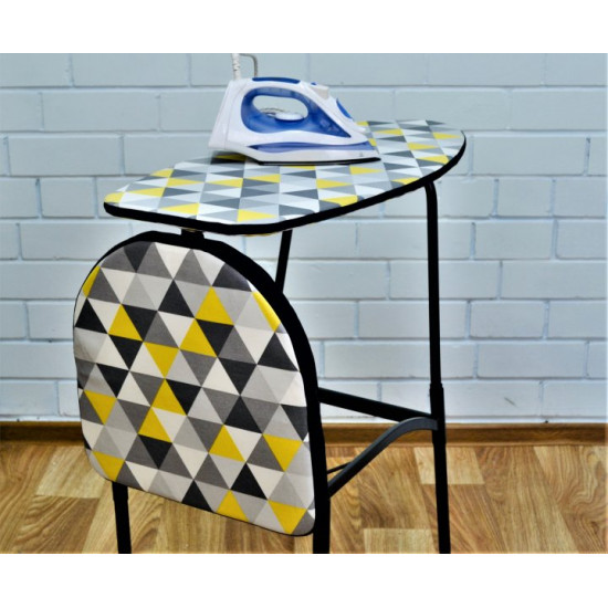 Transformable chair (ironing board) R-1 figure patterns with retractable stand