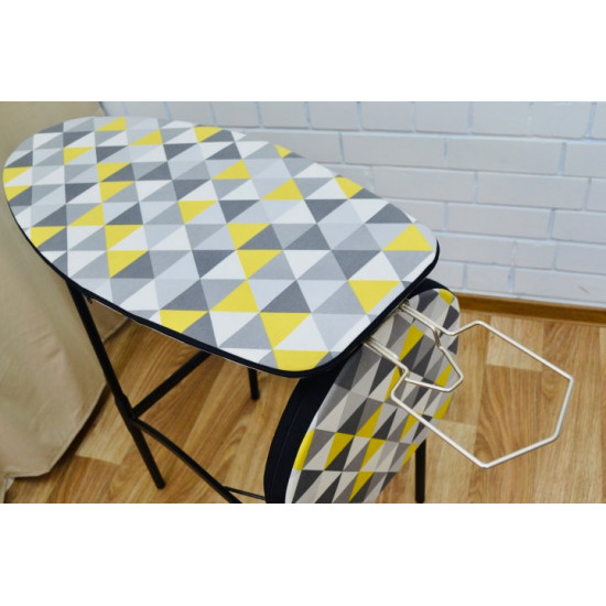 Transformable chair (ironing board) R-1 figure patterns with retractable stand