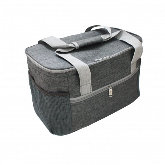 Thermal picnic bag 22l Mazhura textile gray (mz1090gr)