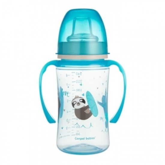 Sippy cup Canpol babies blue (from 6 months), 120 ml