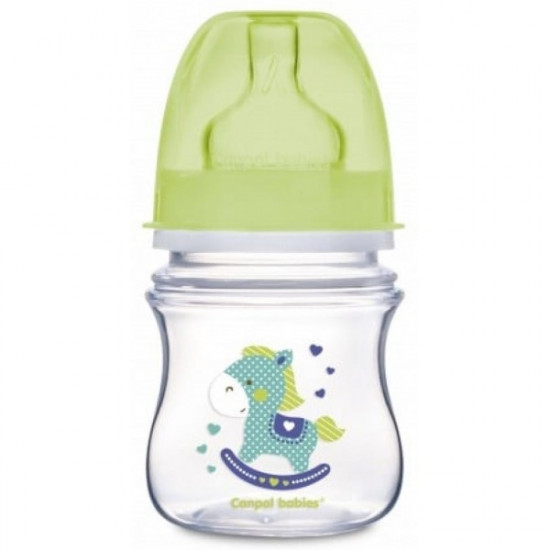 Пляшка з широким отвором EasyStart Canpol babies антиколікова, 120 мл