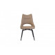 Chair R-50 /920*520*640 metal black/leatherette cocoa Vetro Furniture