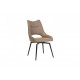 Chair R-50 /920*520*640 metal black/leatherette cocoa Vetro Furniture