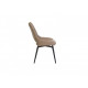 Chair R-50 /920*520*640 metal black/leatherette cocoa Vetro Furniture