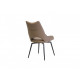 Chair R-50 /920*520*640 metal black/leatherette cocoa Vetro Furniture