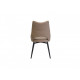 Chair R-50 /920*520*640 metal black/leatherette cocoa Vetro Furniture