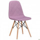 Dining chair Lorenzo 840*440*530 Wood/Textile, color beech/lilac AMF