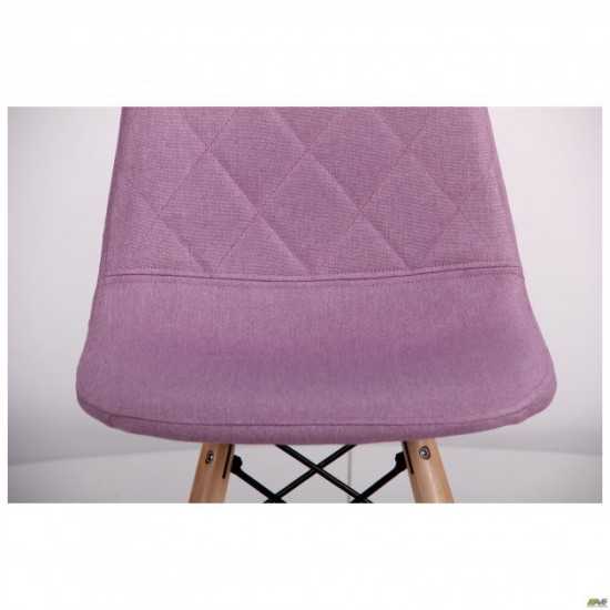 Dining chair Lorenzo 840*440*530 Wood/Textile, color beech/lilac AMF