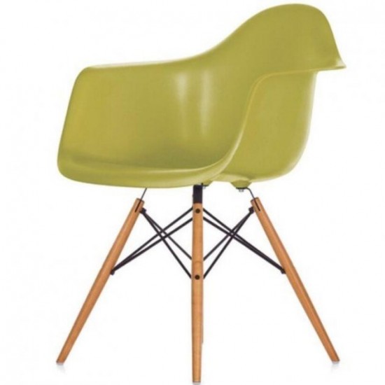 Armchair Tower Wood 620*620*800 Wood/plastic, color Green Group SDM